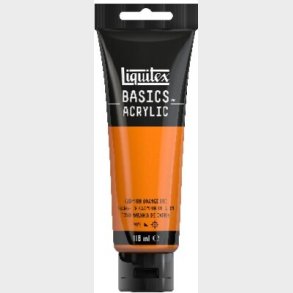 Liquitex - Basics Acrylic - Akrylmaling - Cadmium Orange 118 Ml
