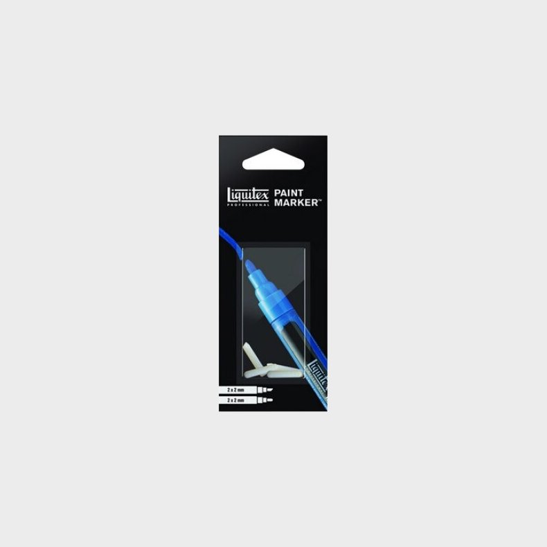 Liquitex - Paint Marker Fine - Udskiftningspidser - Bl - 4 Stk.