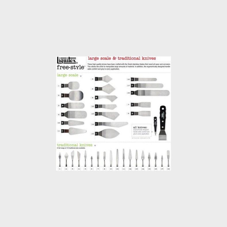 Malerkniv - Freestyle 1 - Traditional - Liquitex