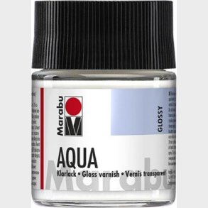Marabu - Aqua Gloss Varnish - Blank Lak - Klar - 50 Ml