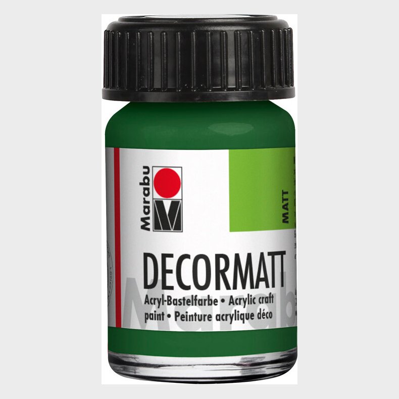 Decormatt Acryl - 15 Ml - Oliven Grn - Marabu