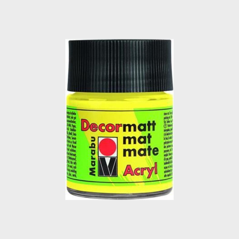 Decormatt Acryl - 50 Ml - Citrongul - Marabu