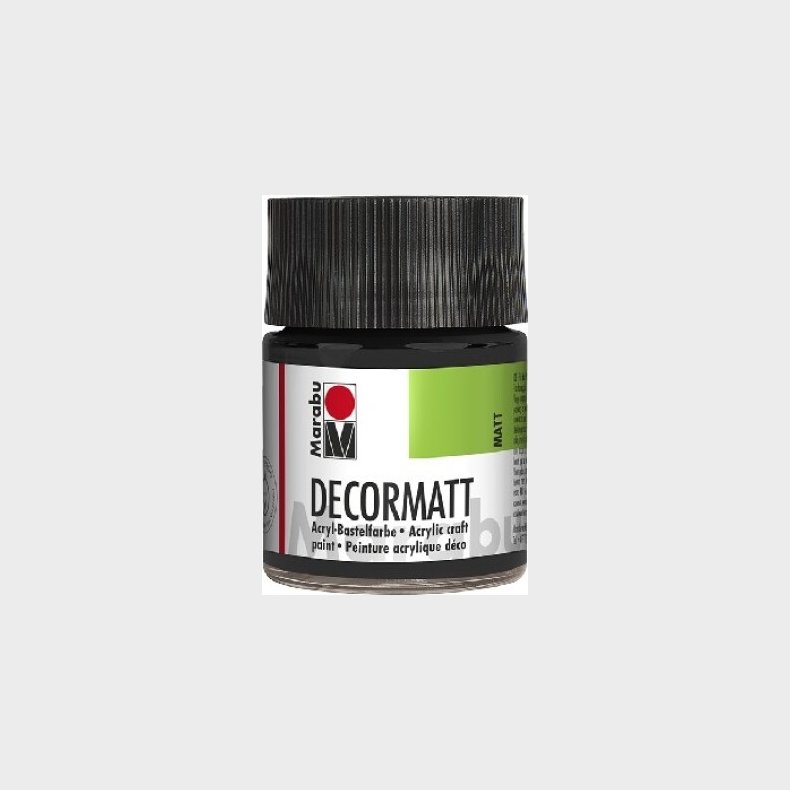 Decormatt Acryl - 50 Ml - Sort - Marabu