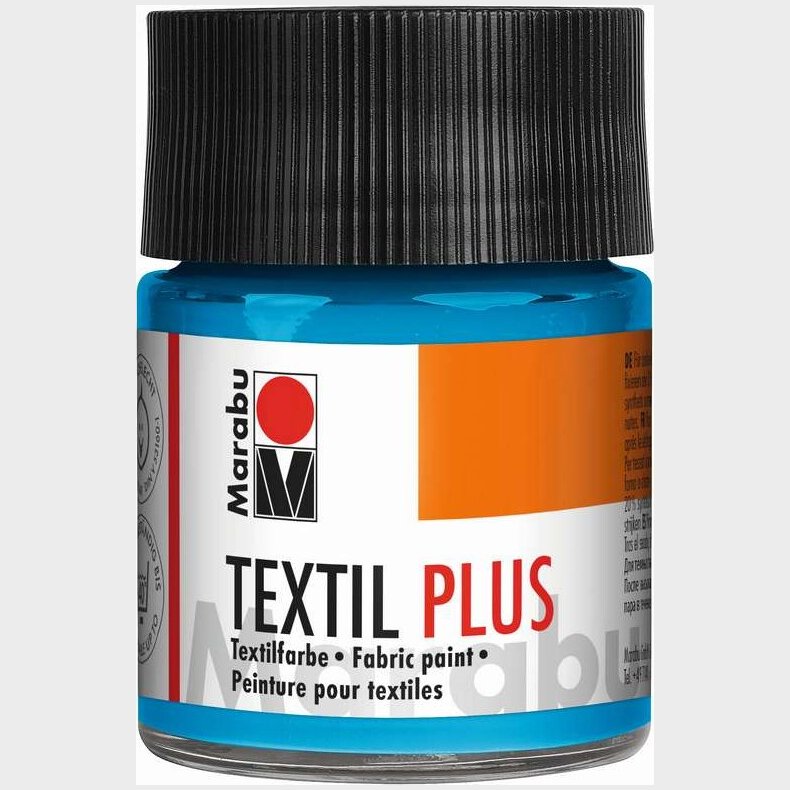 Tekstil Maling - Lys Bl - Textil Plus - 50 Ml - Marabu