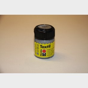 Tekstil Maling - Metallisk Slv - Textil - 15 Ml - Marabu