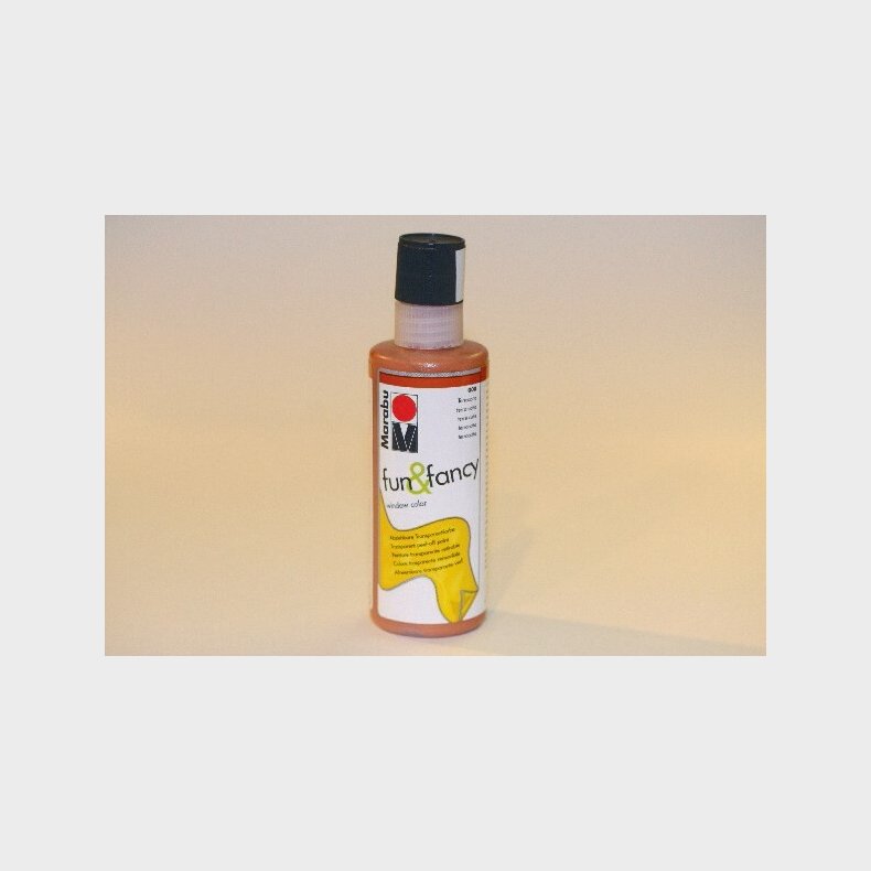 Marabu - Fun &amp; Fancy - Vinduesmaling - 80 Ml - Teracotta