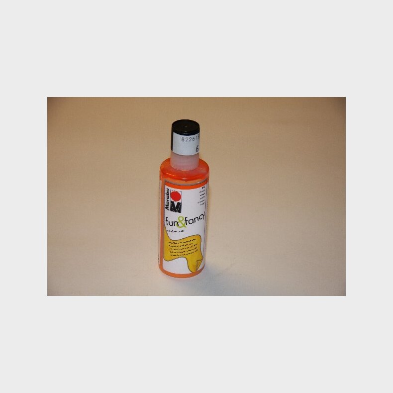 Marabu - Fun &amp; Fancy - Vinduesmaling - 80 Ml - Orange