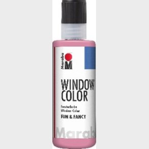 Marabu - Fun & Fancy - Vinduesmaling - 80 Ml - Lys Rosa