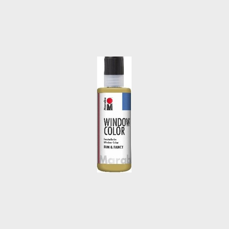 Marabu - Fun &amp; Fancy - Vinduesmaling - 80 Ml - Kontur Guld