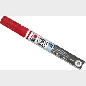 Porcelain & Glas Painter 0,8mm 125 Cherry - 01230011125 - Marabu