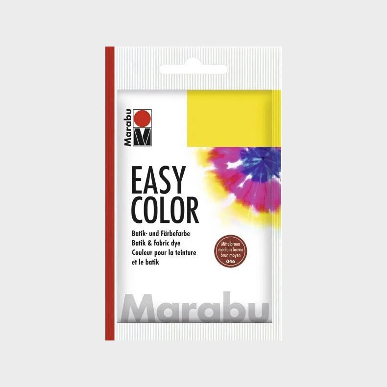 Marabu - Easy Colour - Tekstilfarve - 046 Mellem Brun - 25 G