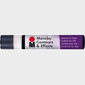 Marabu - Contours & Effects Liner - Tekstil Maling - Sort