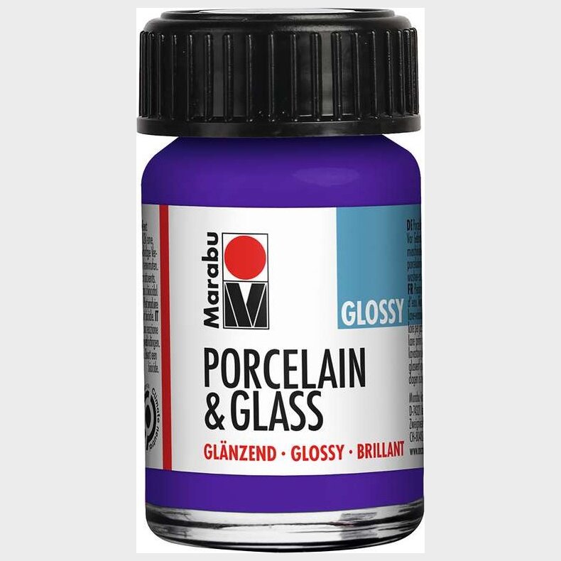 Marabu - Porcelain &amp; Glass Glossy - 15 Ml - 251 Violet