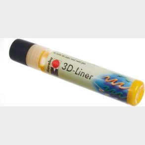 Marabu - 3d Liner - Gul - 25 Ml - 18030009621 -