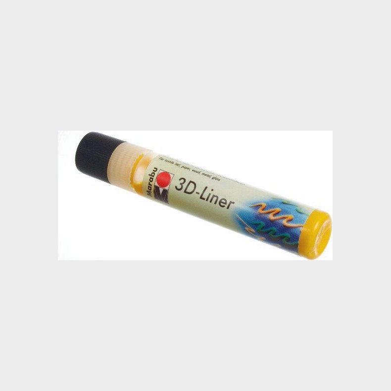 Marabu - 3d Liner - Gul - 25 Ml - 18030009621 -