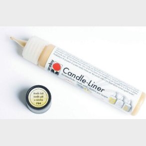 Marabu - Candle Liner - Metallic Guld - Maling Til Lys - 25 Ml