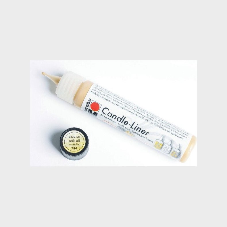 Marabu - Candle Liner - Metallic Guld - Maling Til Lys - 25 Ml