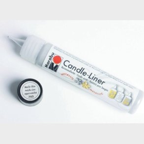 Marabu - Candle Liner - Metallic Slv - Maling Til Lys - 25 Ml