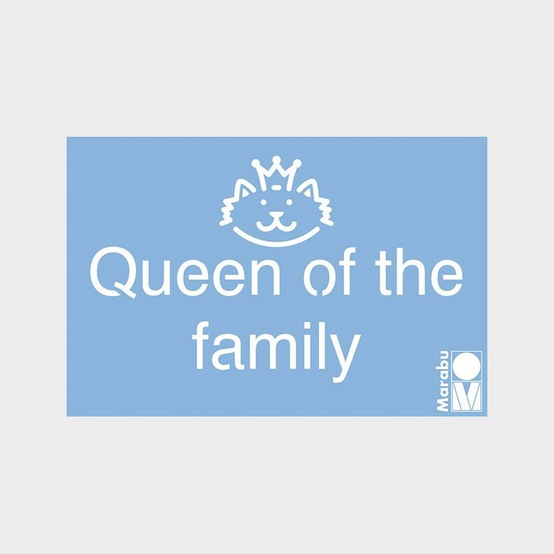 Marabu - Stencil - Queen Of The Family Maleskabelon - 15x10 Cm