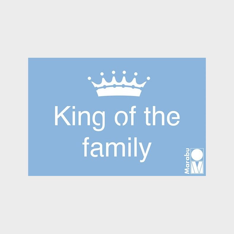 Marabu - Stencil - King Of The Family Maleskabelon - 15x10 Cm