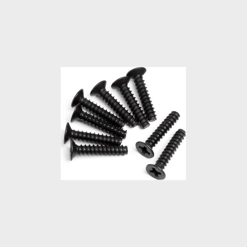 Countersunk Cross Head Self-tapscrew M3x15mm 9pcs - Mv22054 - Maverick Rc