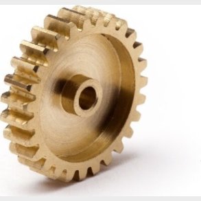 27t Brass Pinion Gear (0.8 M / 32dp 3.175 Shaft) - Mv22703 - Maverick Rc