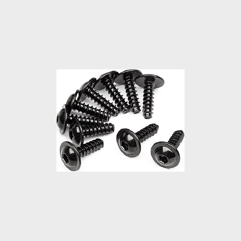 T.p Flanged Screw M3x10mm (10 Pcs) - Mv23075 - Maverick Rc