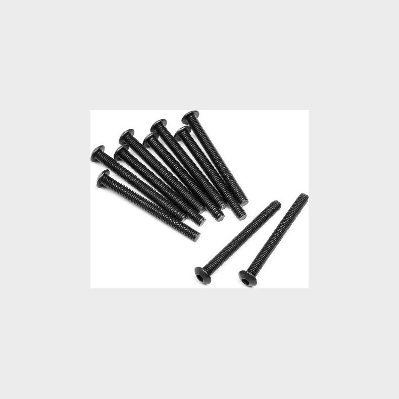 Button Head Screw M3x30mm (10pcs) - Mv29124 - Maverick Rc