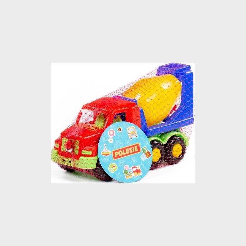 Legetjs Lastbil Med Cementblander - Polesie - Assorteret