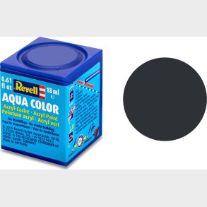 Revell - Maling - Aqua Color Matt Anthracite Grey - Ral 7021 - 18 Ml - 36109