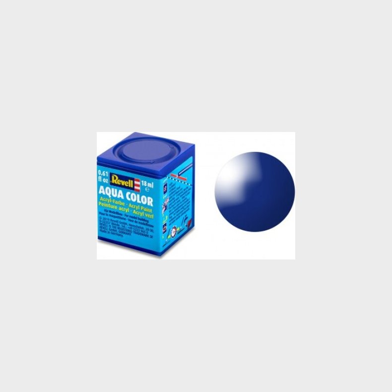 Revell - Aqua Color Akryl Maling Glans Marinebl Ral 5002 18 Ml - 36151