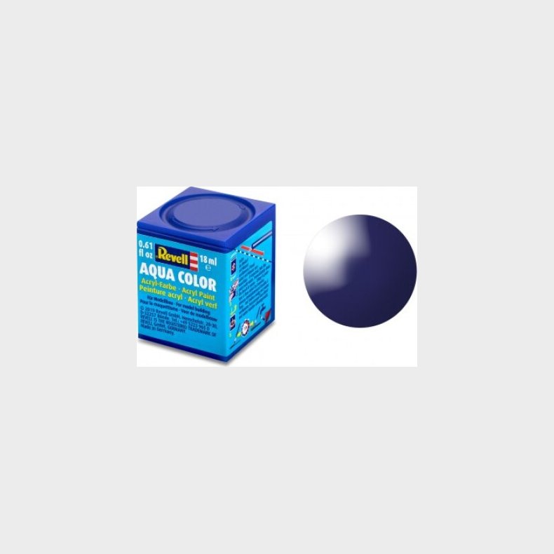 Revell - Maling - Aqua Color Gloss Night Blue - Ral 5022 - 18 Ml - 36154