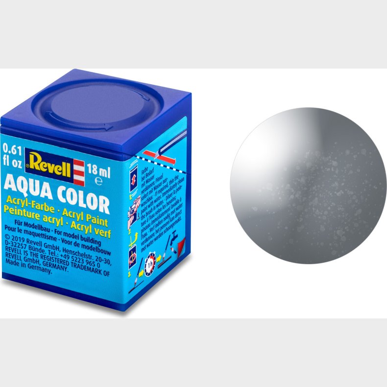 Revell - Maling - Aqua Color Metallic Steel Acrylic - 18 Ml - 36191