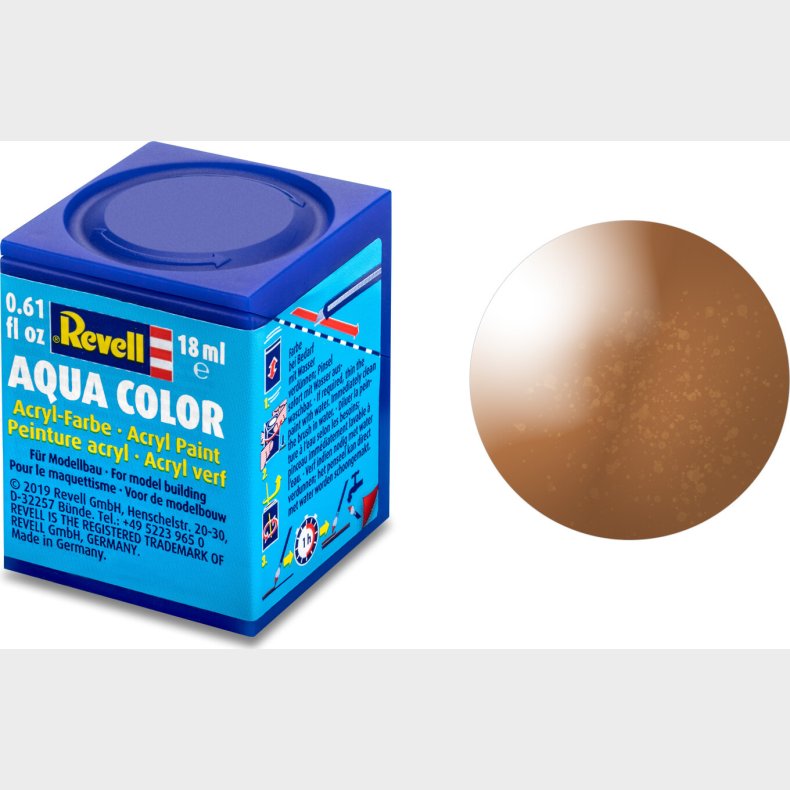 Revell - Maling - Aqua Color Metallic Bronze Acrylic - 18 Ml - 36195