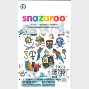 Tatoveringer Til Brn - Pirat - Snazaroo - 20 Stk - Assorteret