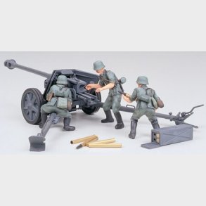 Tamiya - 7.5 Cm Anti-tank Gun Kanon Med Figurer - 35047 -1/35
