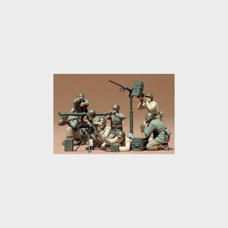Tamiya - U.s. Gun &amp; Mortar Team Set - Model Figurer - 1:35 - 35086