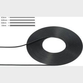 Tamiya - Cable - 0,5 Mm Outer Diameter - Kabel - Sort - 12675
