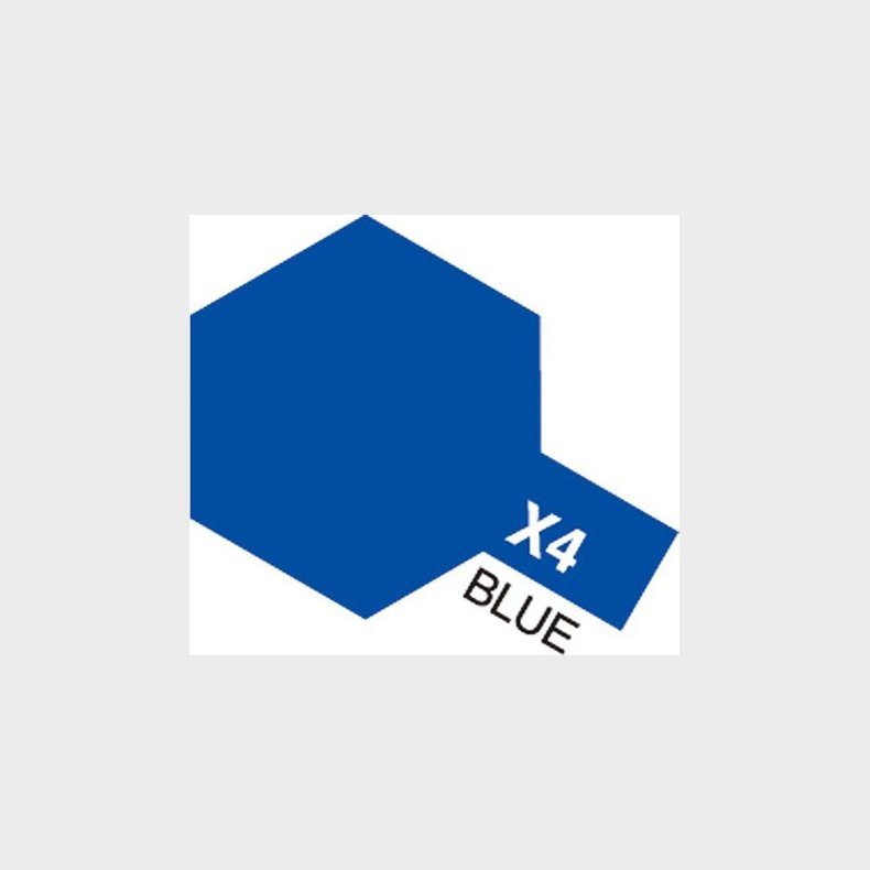 Tamiya - Acrylic Mini - X-4 Blue Gloss 10 Ml - 81504