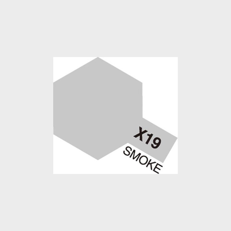 Tamiya - Acrylic Mini - X-19 Smoke Gloss 10 Ml - 81519