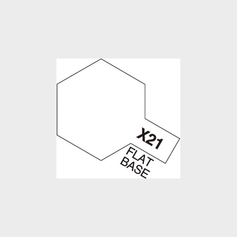 Tamiya - Acrylic Mini - X-21 Flat Base 10 Ml - 81521