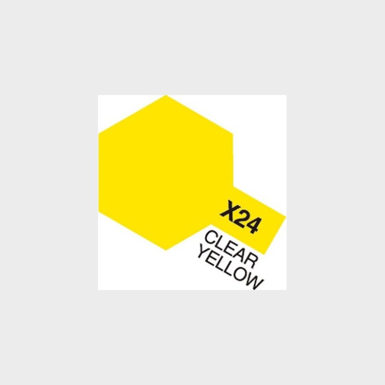 Tamiya - Acrylic Mini - X-24 Clear Yellow Gloss 10 Ml - 81524