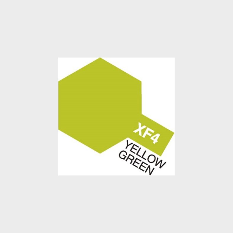 Tamiya - Acrylic Mini - Xf-4 Yellow Green Flat 10 Ml - 81704