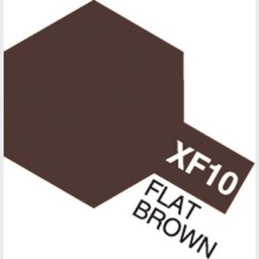 Tamiya - Acrylic Mini - Xf-10 Flat Brown 10 Ml - 81710