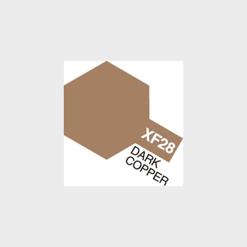 Tamiya - Acrylic Mini - Xf-28 Dark Copper Flat 10 Ml - 81728