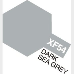 Tamiya - Acrylic Mini - Xf-54 Dark Sea Grey Flat 10 Ml - 81754