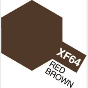 Tamiya - Acrylic Mini - Xf-64 Red Brown Flat 10 Ml - 81764