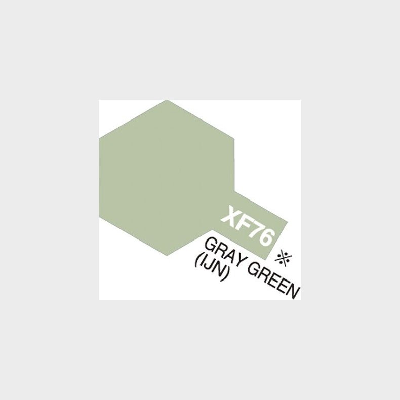 Tamiya - Acrylic Mini - Xf-76 Gray Green Ijn Flat 10 Ml - 81776