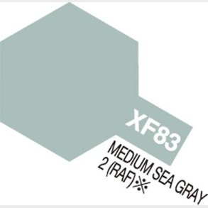 Tamiya - Acrylic Mini - Xf-83 Medium Sea Gray 2 Raf Semi Gloss 10 Ml - 81783