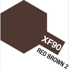 Tamiya - Acrylic Mini - Xf-90 Red Brown 2 Flat 10 Ml - 81790